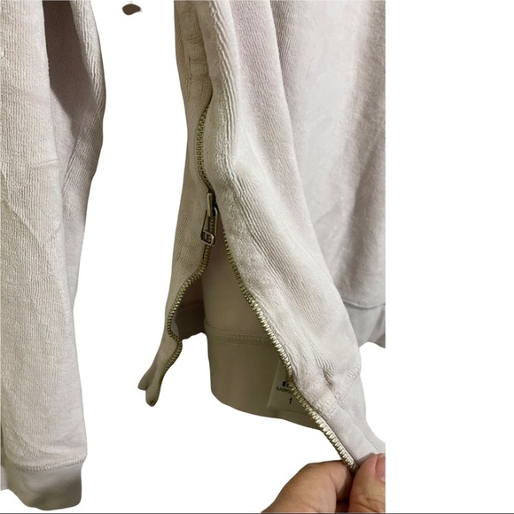 Sundry womens sweatshirt size 1 Small size zip pullover crew neck light - Picture 10 of 10